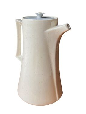 Vintage Ceramic Pitcher Mid Century Jug Art Deco Speckled Cream